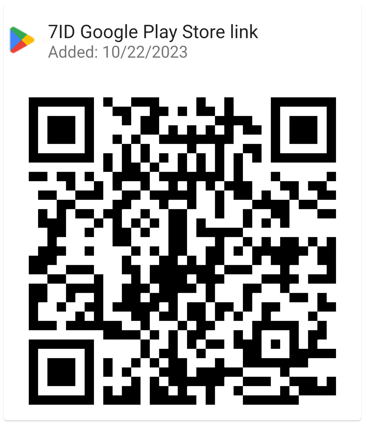 Sæktu 7ID frá Google Play