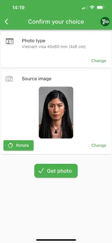 7ID: Размер фотографии для визы во Вьетнам